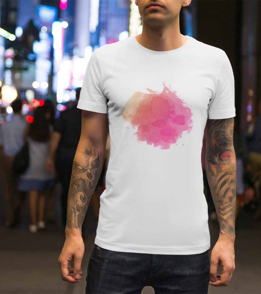 Pink Blush Color Splash T-Shirt