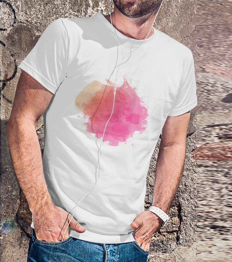 Pink Blush Color Splash T-Shirt