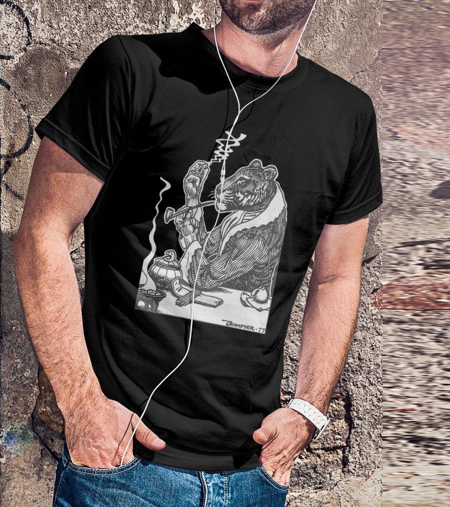 RAKSHASA Trampier 77 Smoking Tiger T-Shirt