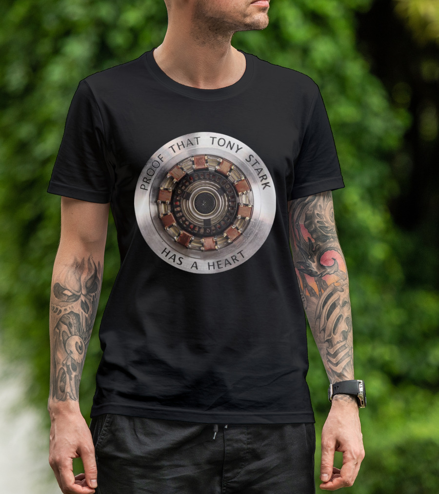 Proof That Tony Stark Has A Heart Arc Reactor T-Shirt