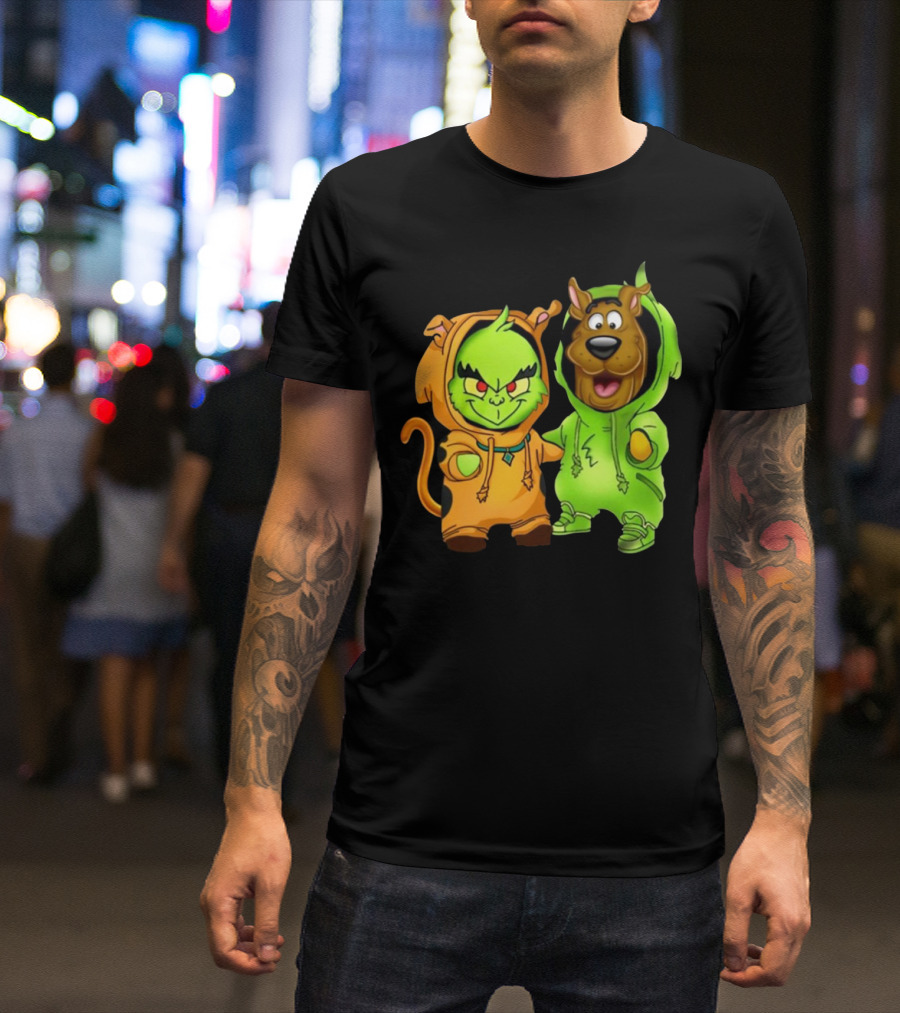Grinch Scooby Doo Costume Mashup Halloween Crossover T-Shirt