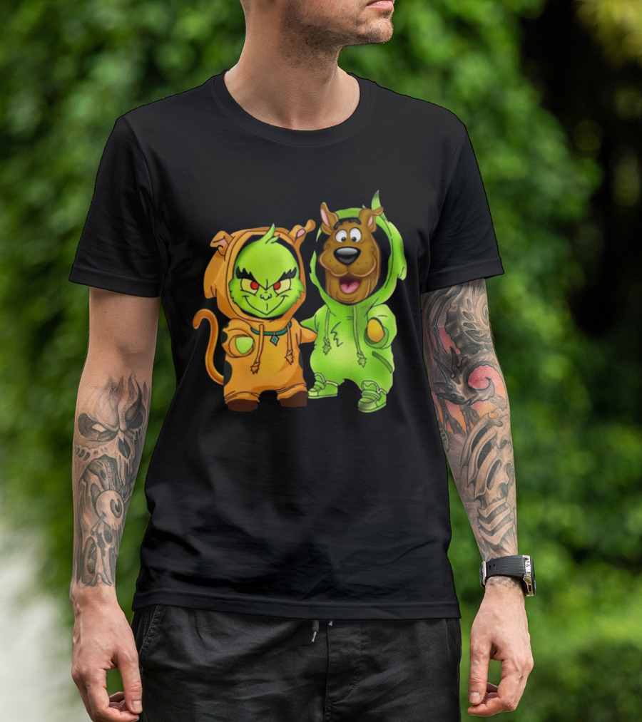 Grinch Scooby Doo Costume Mashup Halloween Crossover T-Shirt