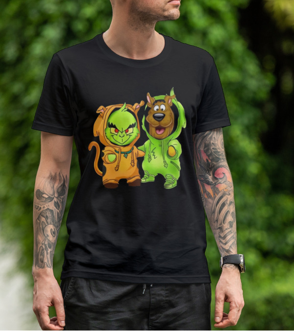 Grinch Scooby Doo Costume Mashup Halloween Crossover T-Shirt
