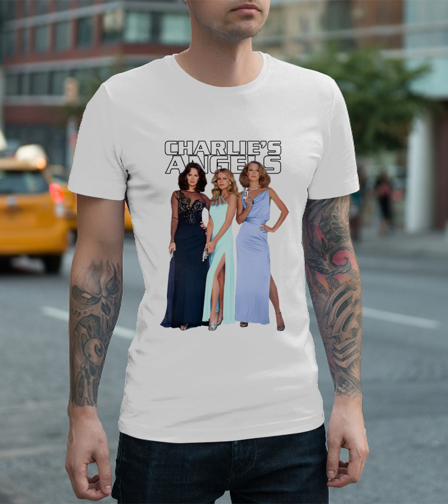 Charlie's Angels Classic Trio in Evening Gowns T-Shirt