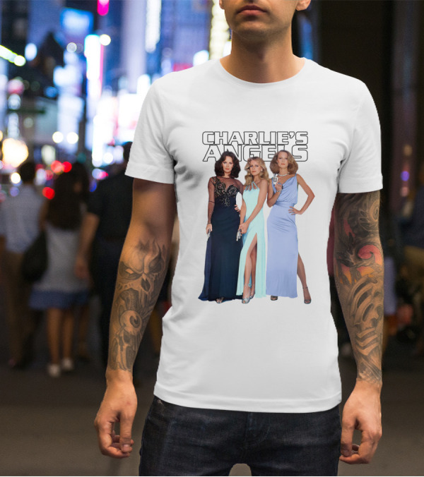 Charlie's Angels Classic Trio In Evening Gowns T-Shirt