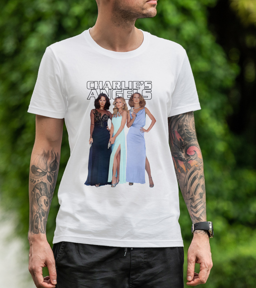 Charlie's Angels Classic Trio In Evening Gowns T-Shirt