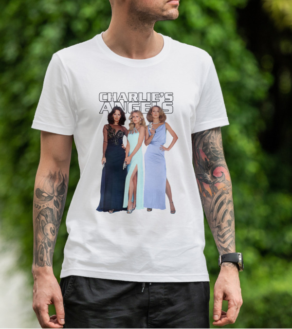 Charlie's Angels Classic Trio In Evening Gowns T-Shirt