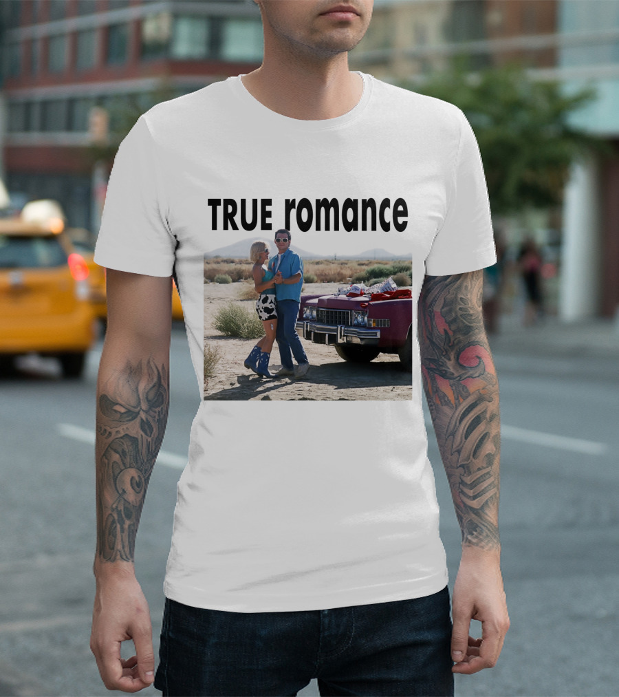 TRUE Romance Classic Movie Scene Desert Cadillac T-Shirt