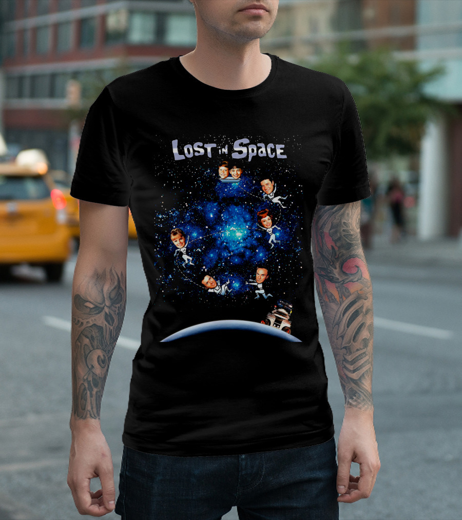 Lost in Space Family Floating Galaxy Adventure T-Shirt