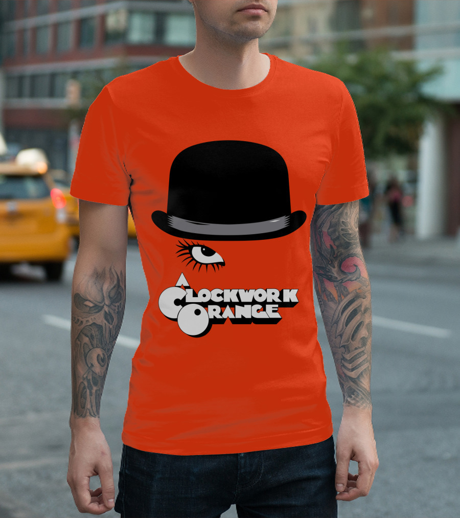 A Clockwork Orange Bowler Hat and Eyelash T-Shirt
