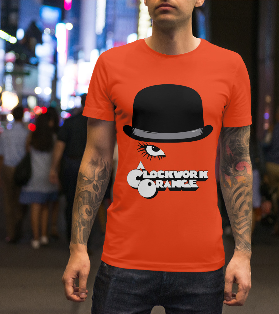 A Clockwork Orange Bowler Hat And Eyelash T-Shirt