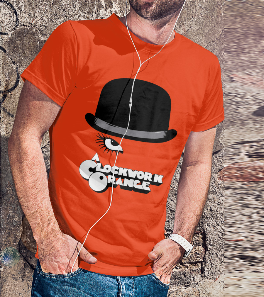 A Clockwork Orange Bowler Hat And Eyelash T-Shirt