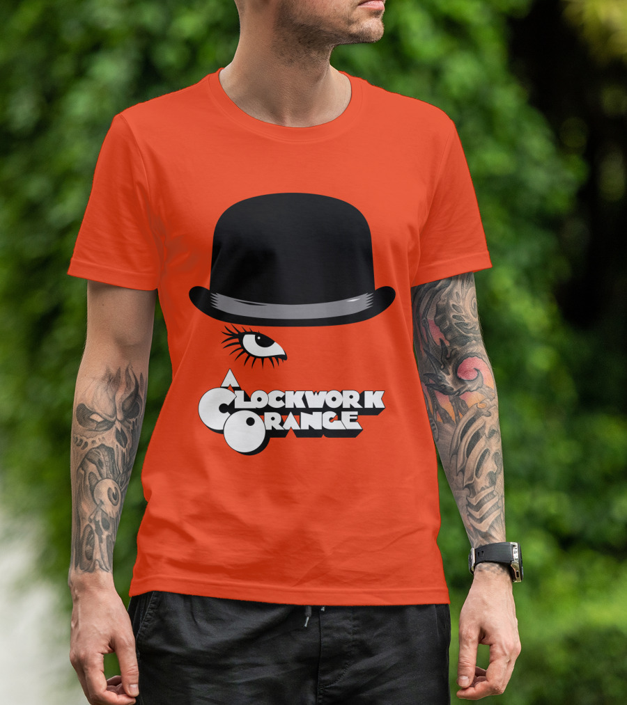 A Clockwork Orange Bowler Hat And Eyelash T-Shirt