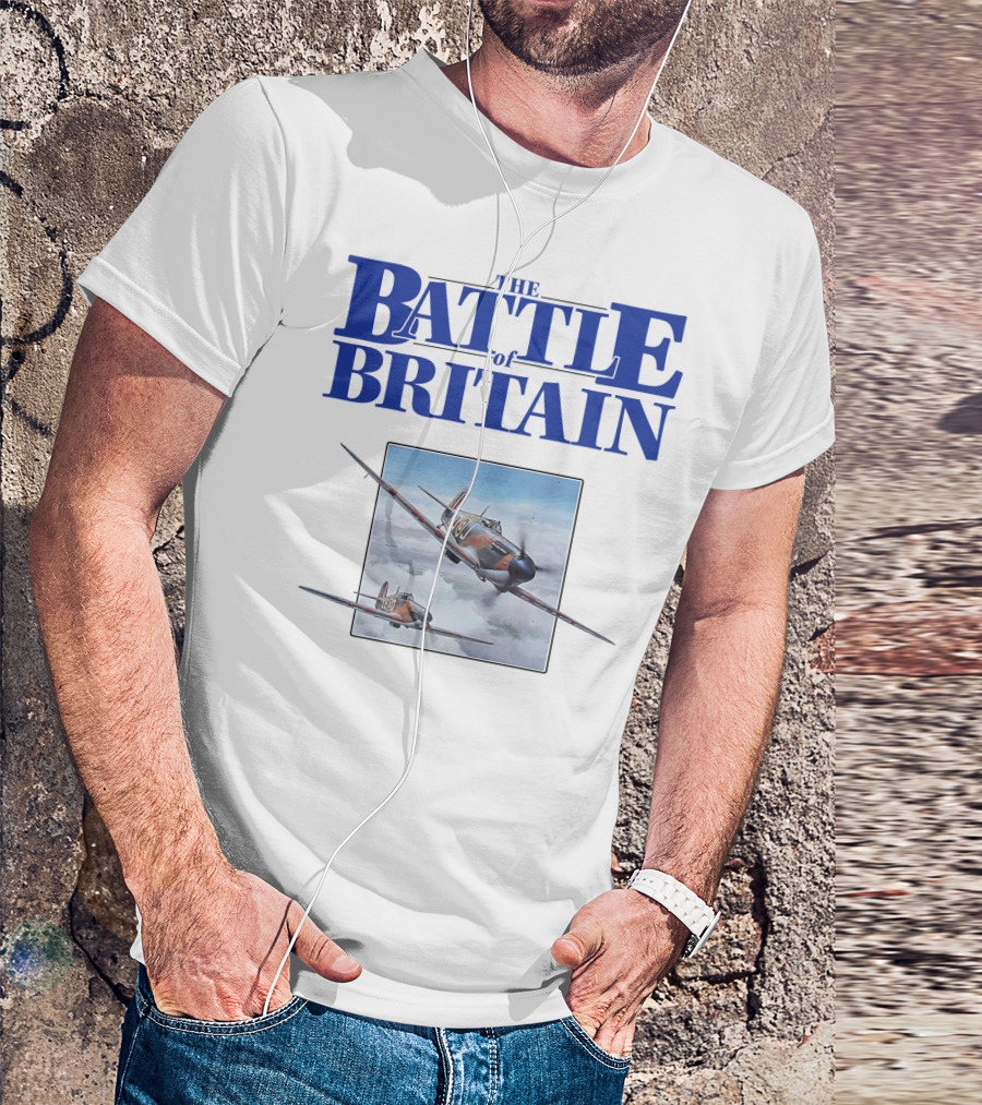 The Battle Of Britain Fighter Aircraft Iconic WWII Scene T-Shirt