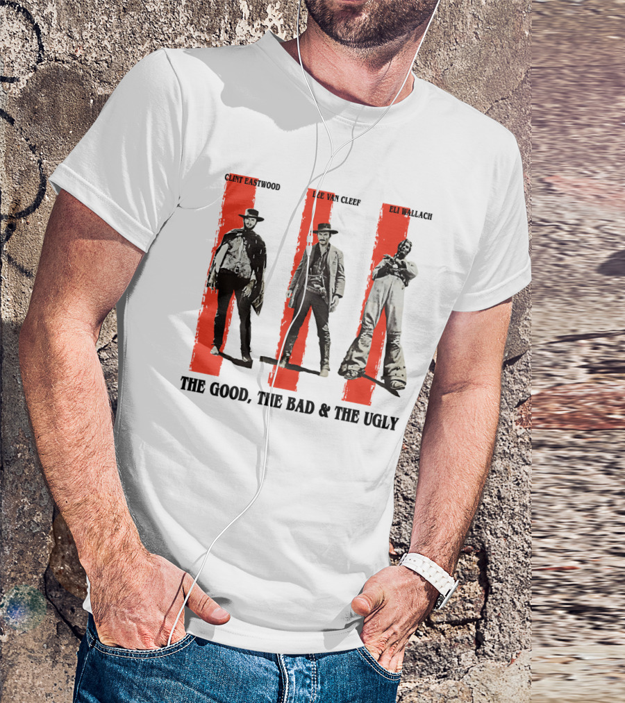 Clint Eastwood Lee Van Cleef Eli Wallach The Good The Bad And The Ugly T-Shirt