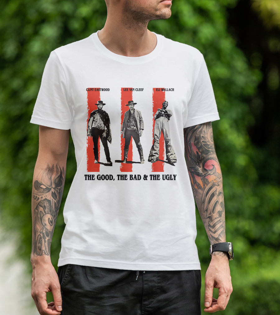 Clint Eastwood Lee Van Cleef Eli Wallach The Good The Bad And The Ugly T-Shirt