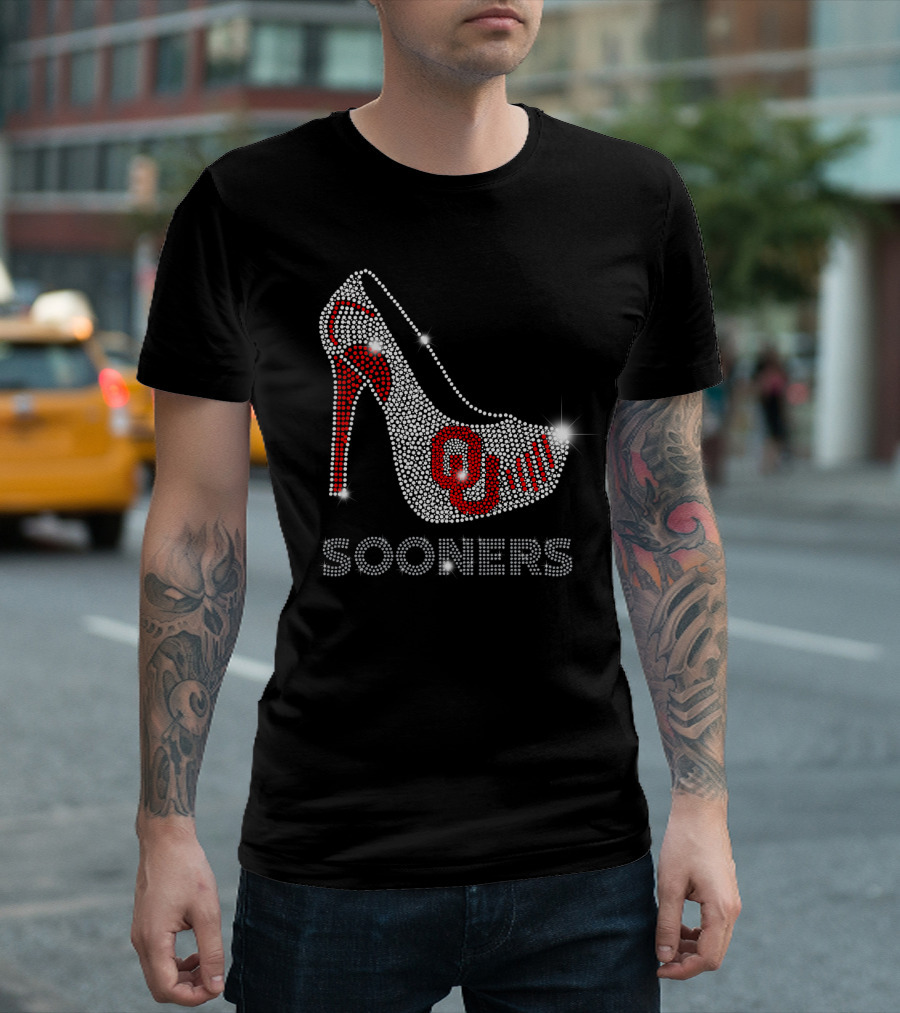 Oklahoma Sooners OU High Heel Sparkle T-Shirt