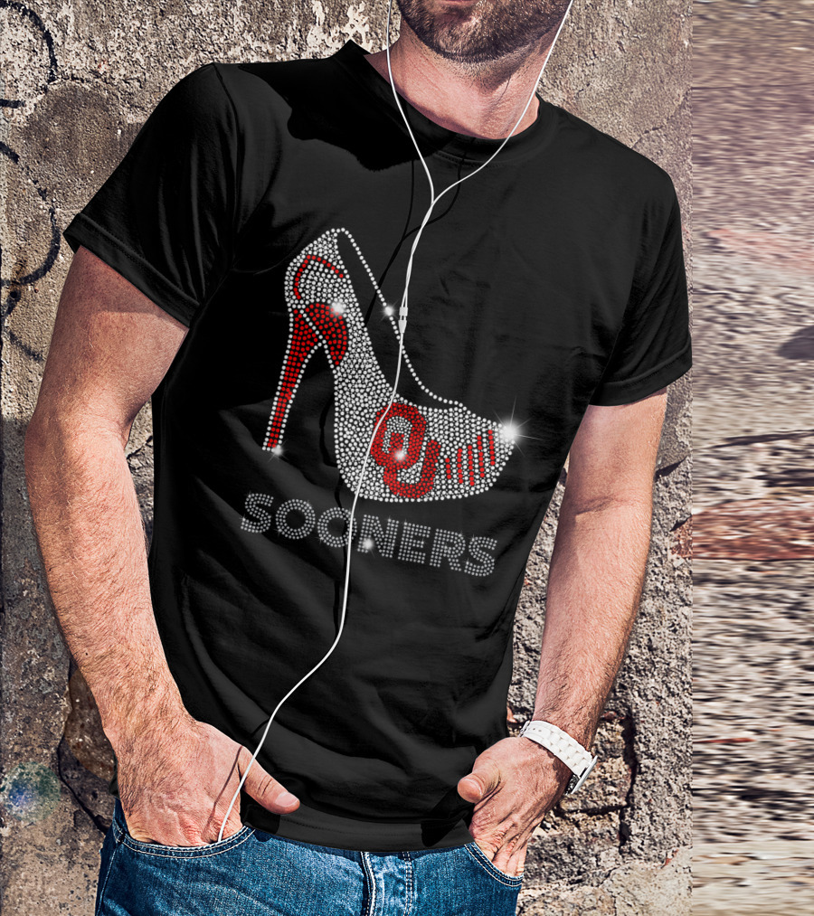 Oklahoma Sooners OU High Heel Sparkle T-Shirt