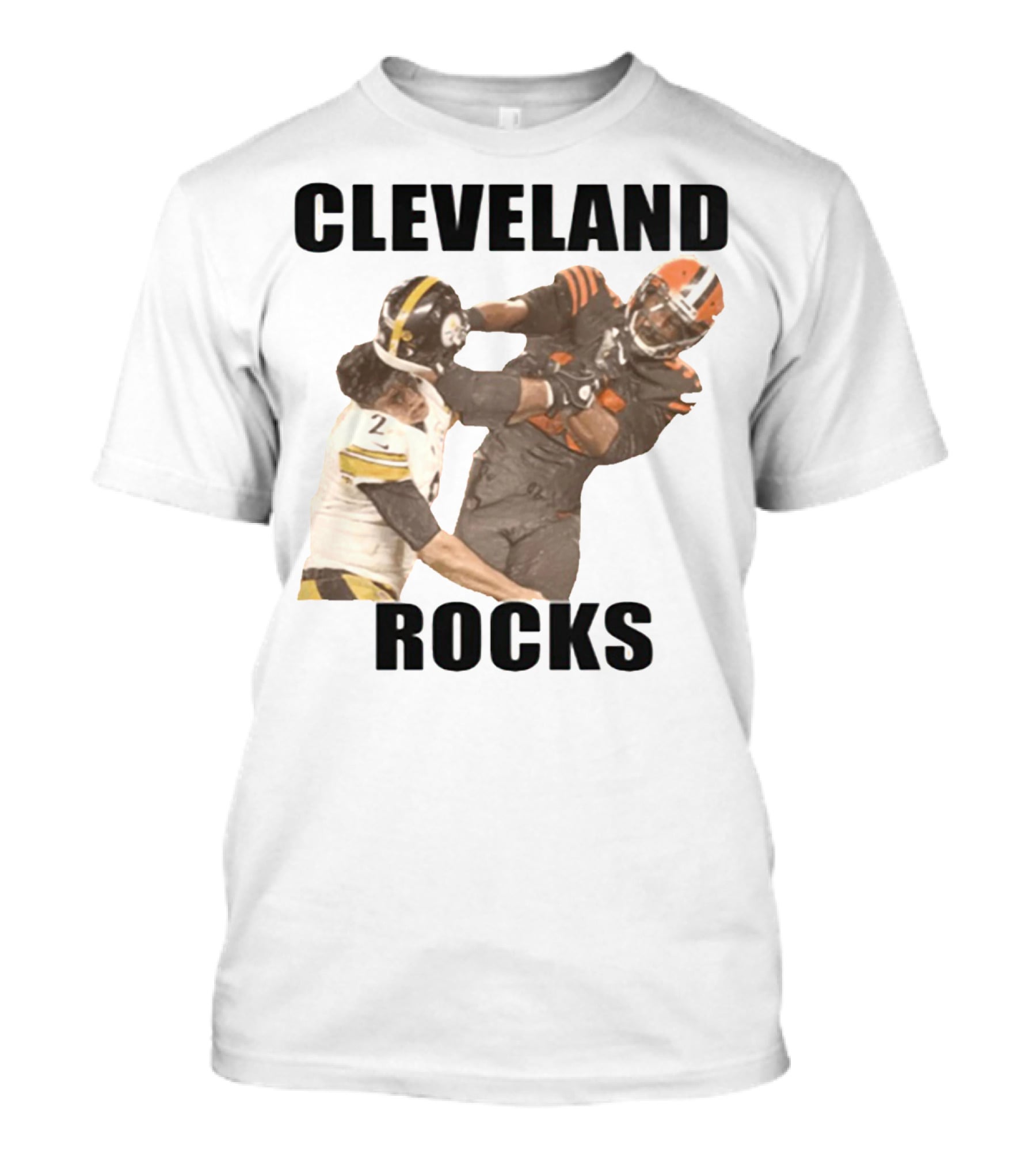 Cleveland Rocks Rudolph Started It Football Rivalry Clash T-Shirt