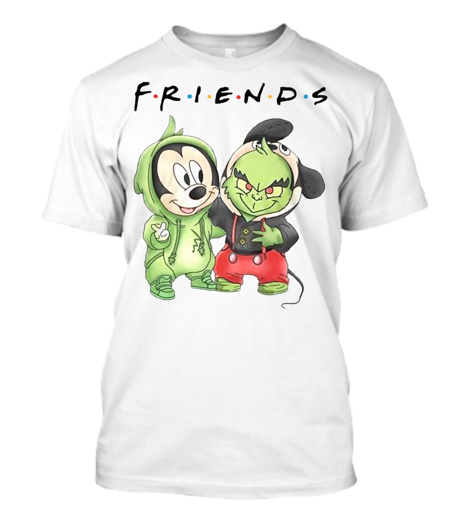 Friends Grinch Mickey Mashup T-Shirt