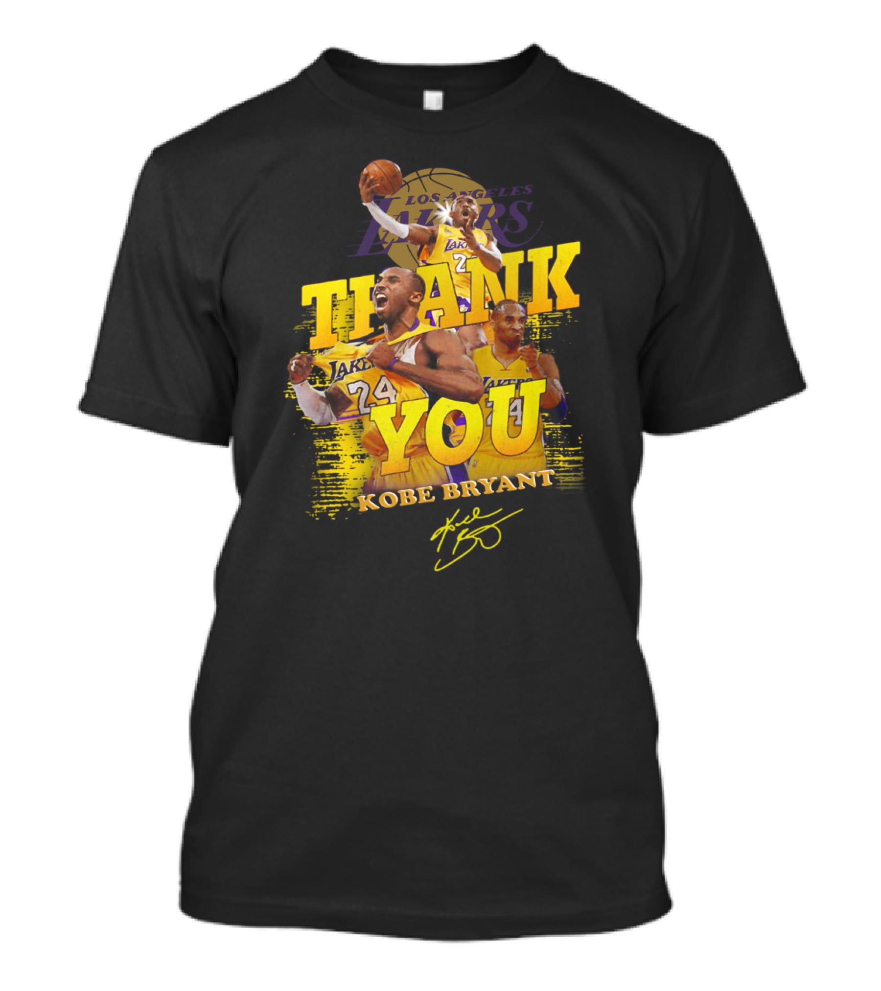 Thank You Kobe Bryant #24 Los Angeles Lakers Signature T-Shirt