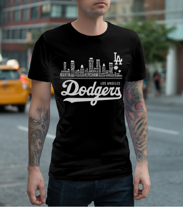 Los Angeles Dodgers Kershaw Bellinger Ramirez Pederson Seager Jansen Ryu Hernandez Urias Stripling Verdugo Taylor Martinez T-Shirt