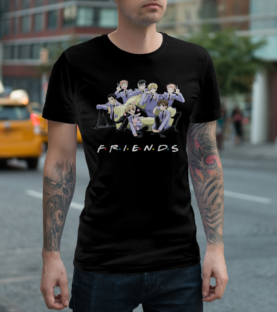 Ouran High School Host Club FRIENDS TV Show Crossover T-Shirt