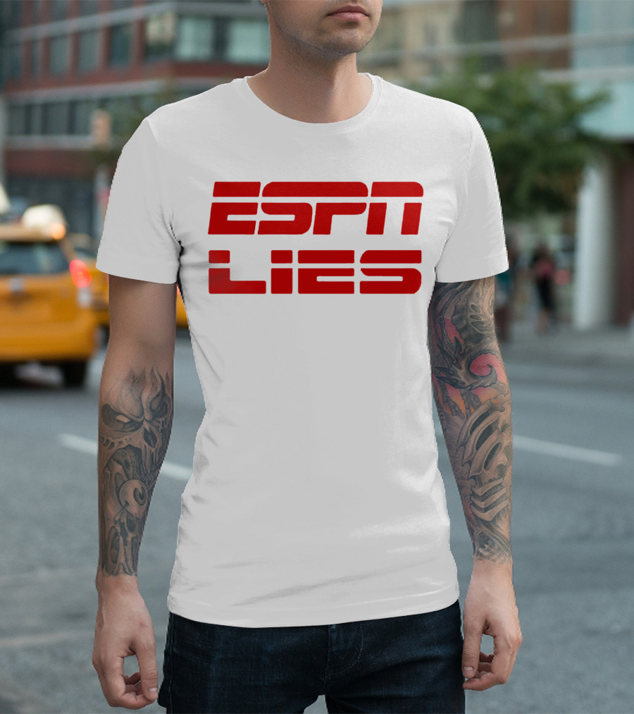 ESPN Lies Red T-Shirt