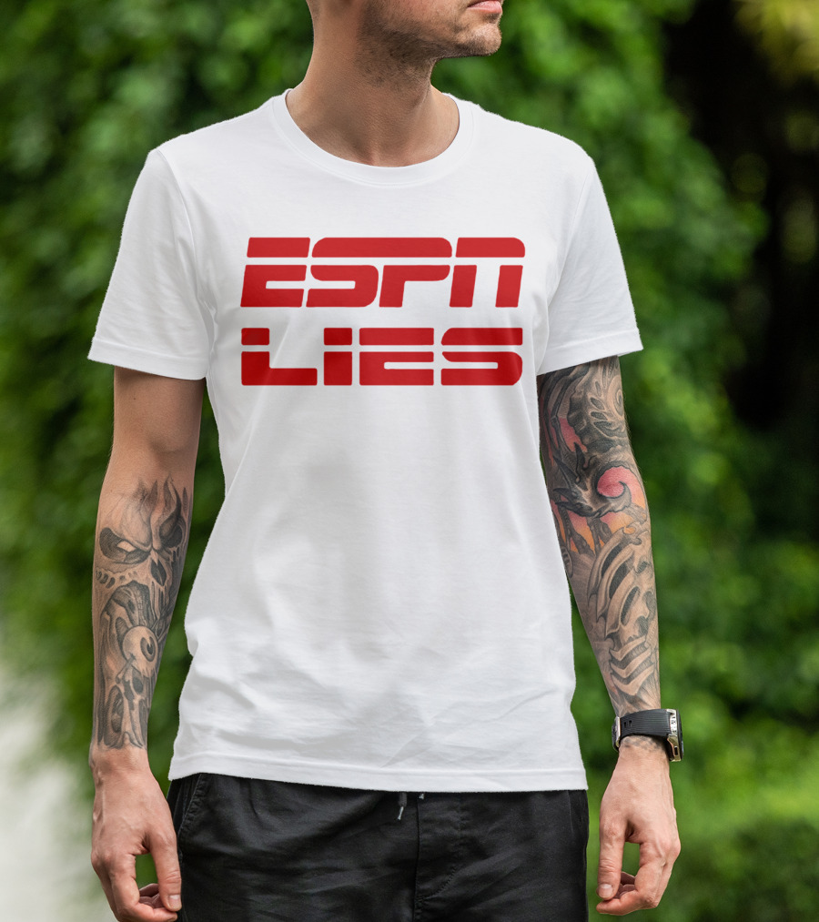 ESPN Lies Red T-Shirt