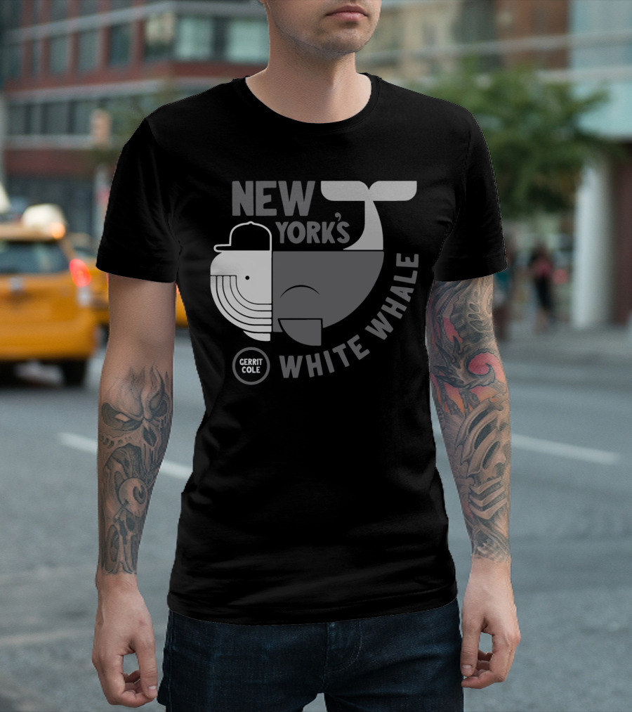 New York's Gerrit Cole White Whale Baseball T-Shirt