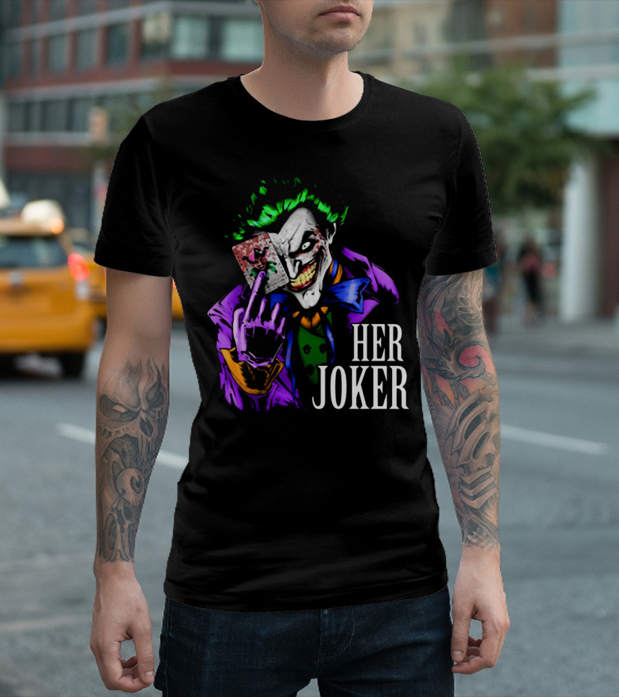 DC Comics Her Joker Playing Card Grinning Villain T-Shirt