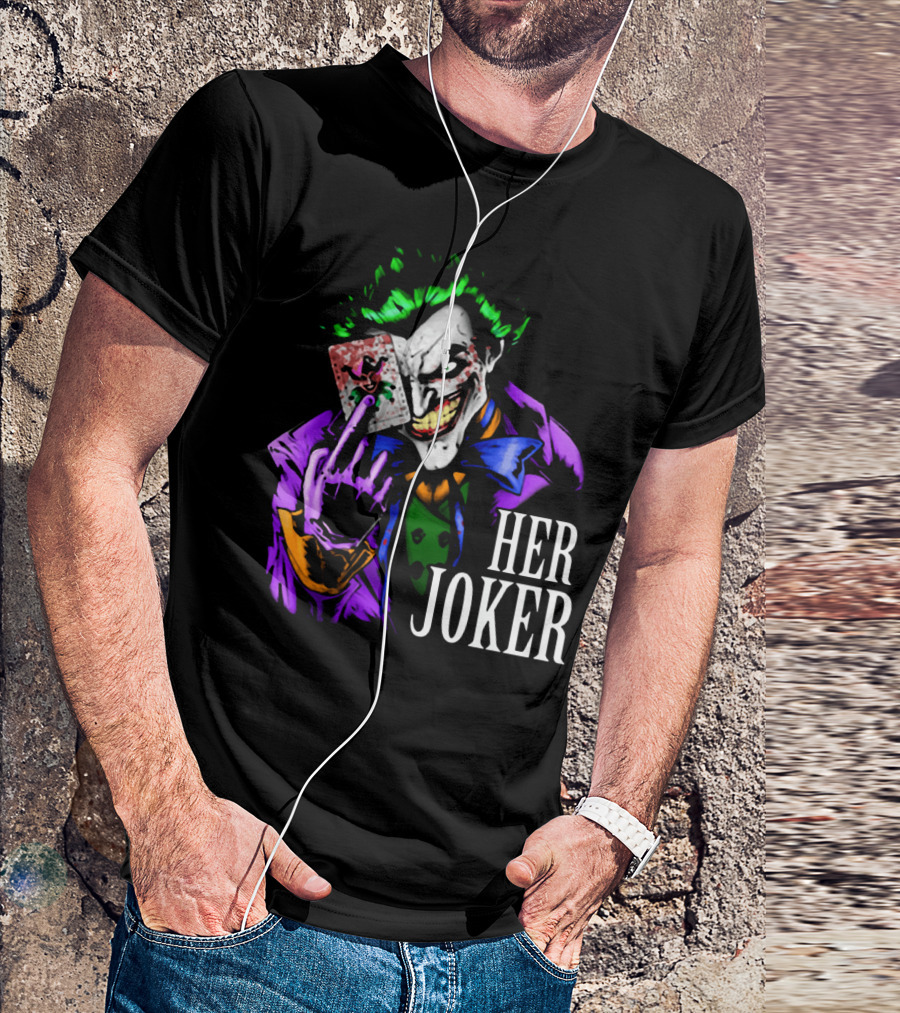 DC Comics Her Joker Playing Card Grinning Villain T-Shirt