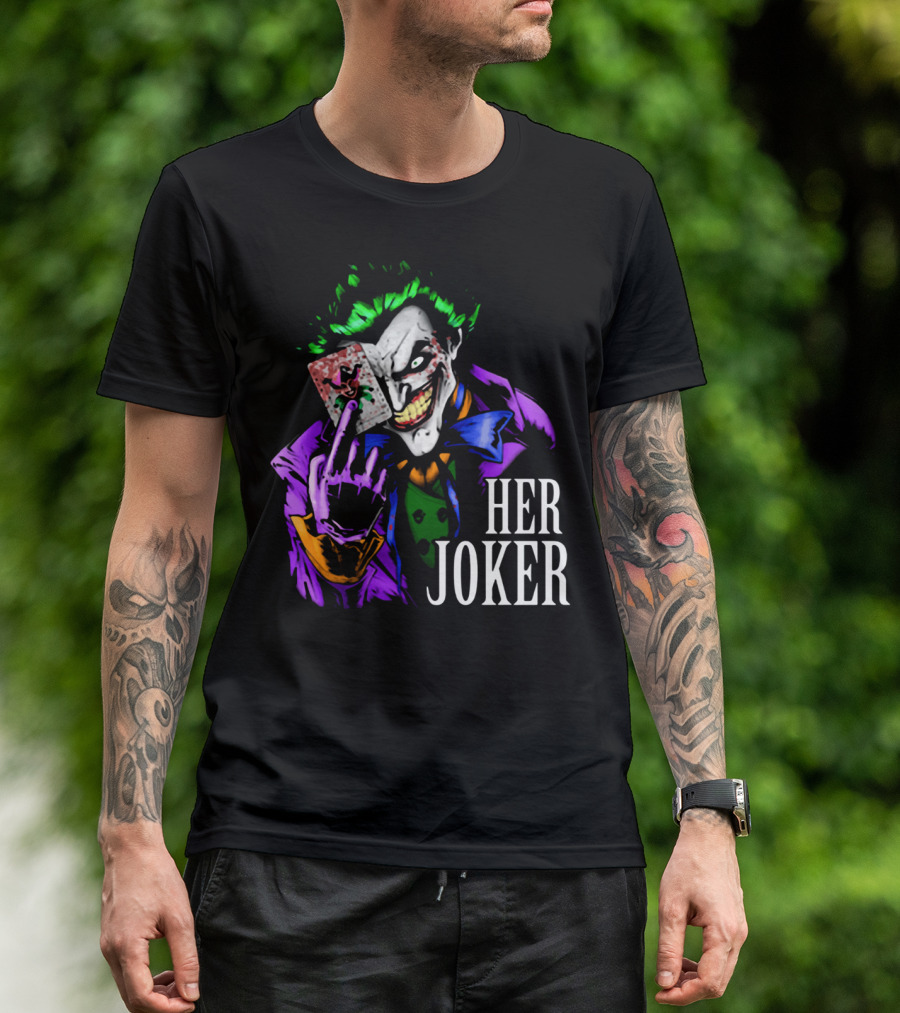 DC Comics Her Joker Playing Card Grinning Villain T-Shirt