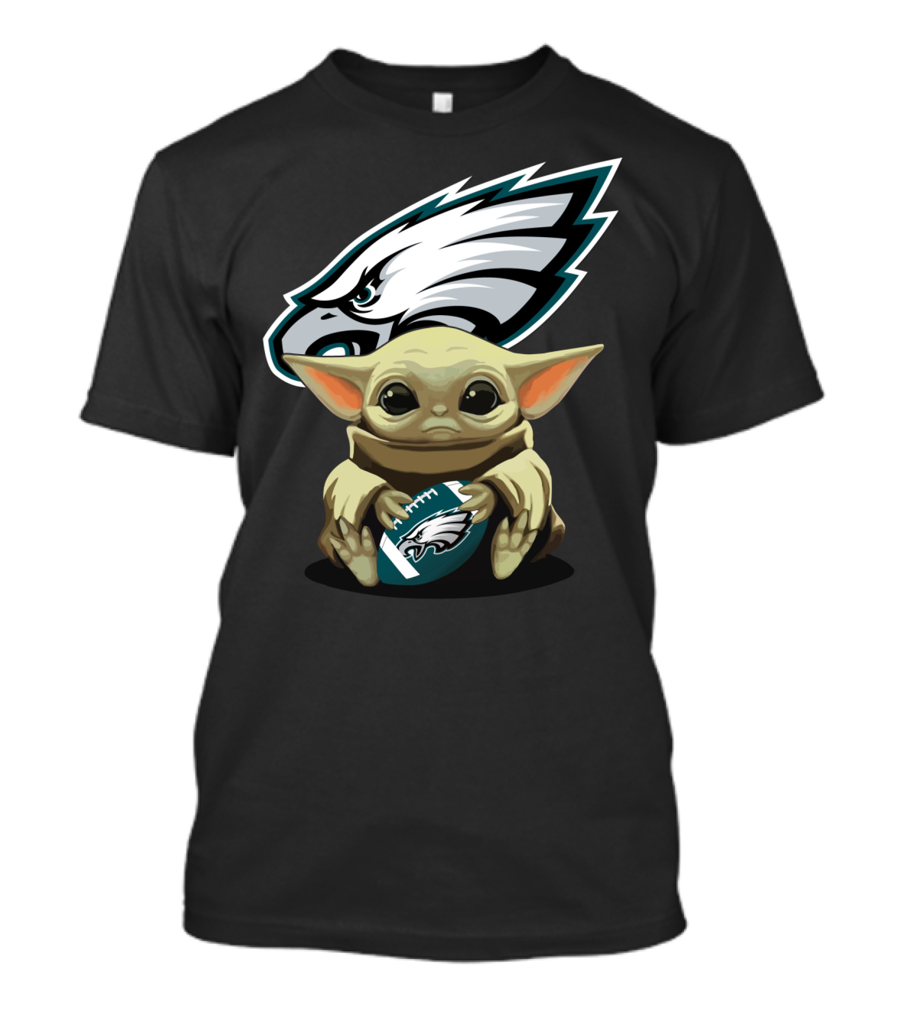 Yoda Baby Philadelphia Eagles Football Fan T-Shirt