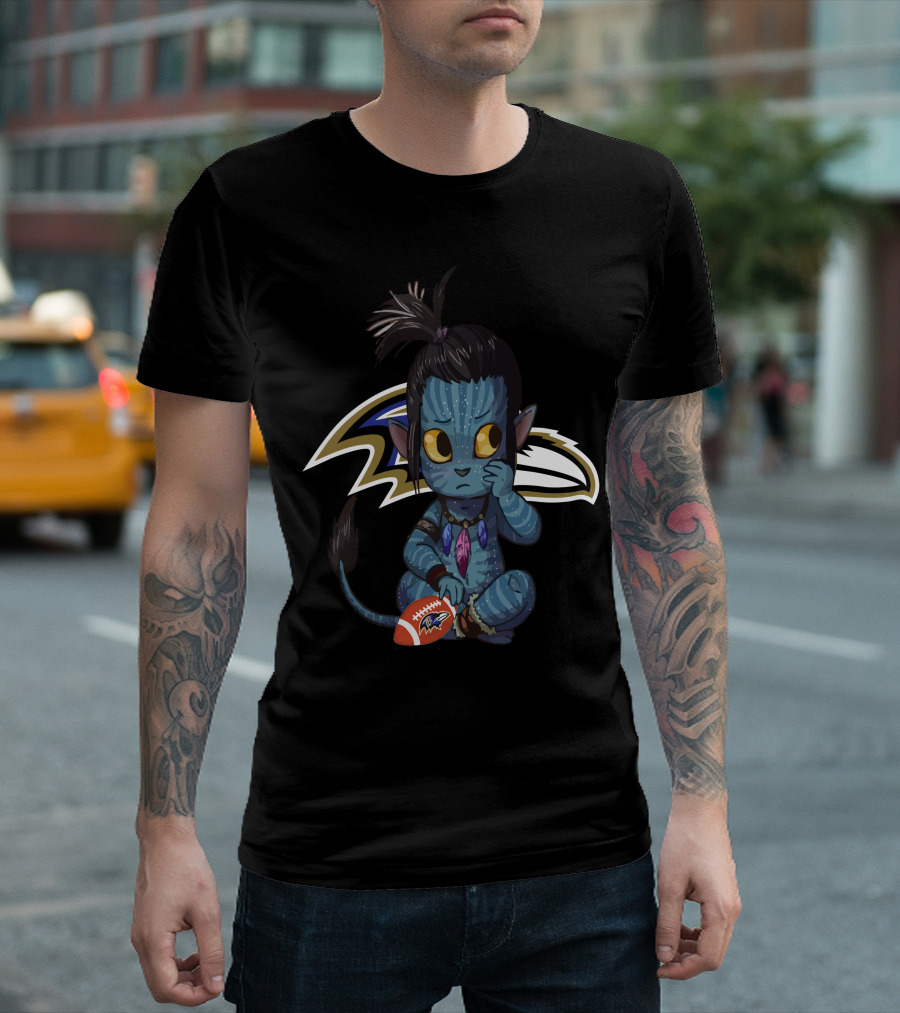 Avatar Ravens Football Character T-Shirt