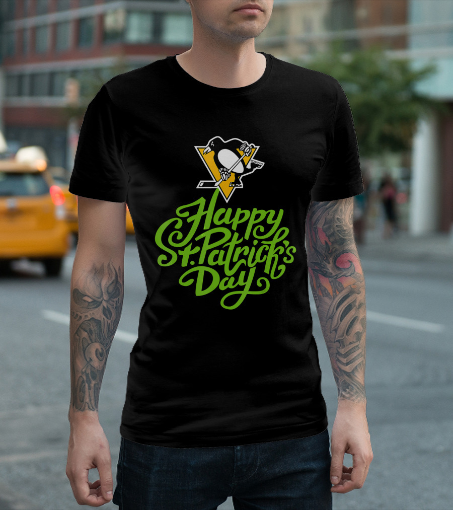 Happy St. Patrick's Day Pittsburgh Penguins T-Shirt