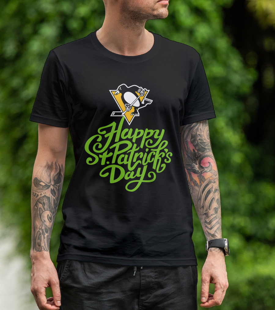 Happy St. Patrick's Day Pittsburgh Penguins T-Shirt