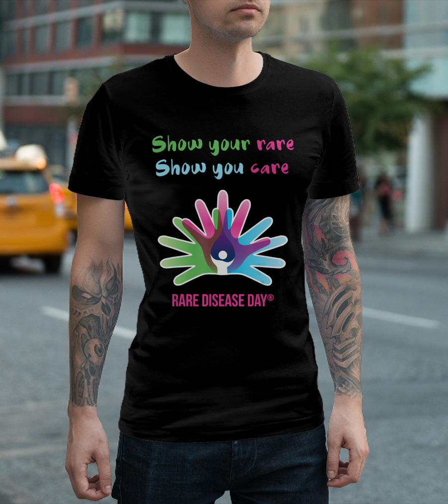 Show Your Rare Show You Care Rare Disease Day Awareness T-Shirt