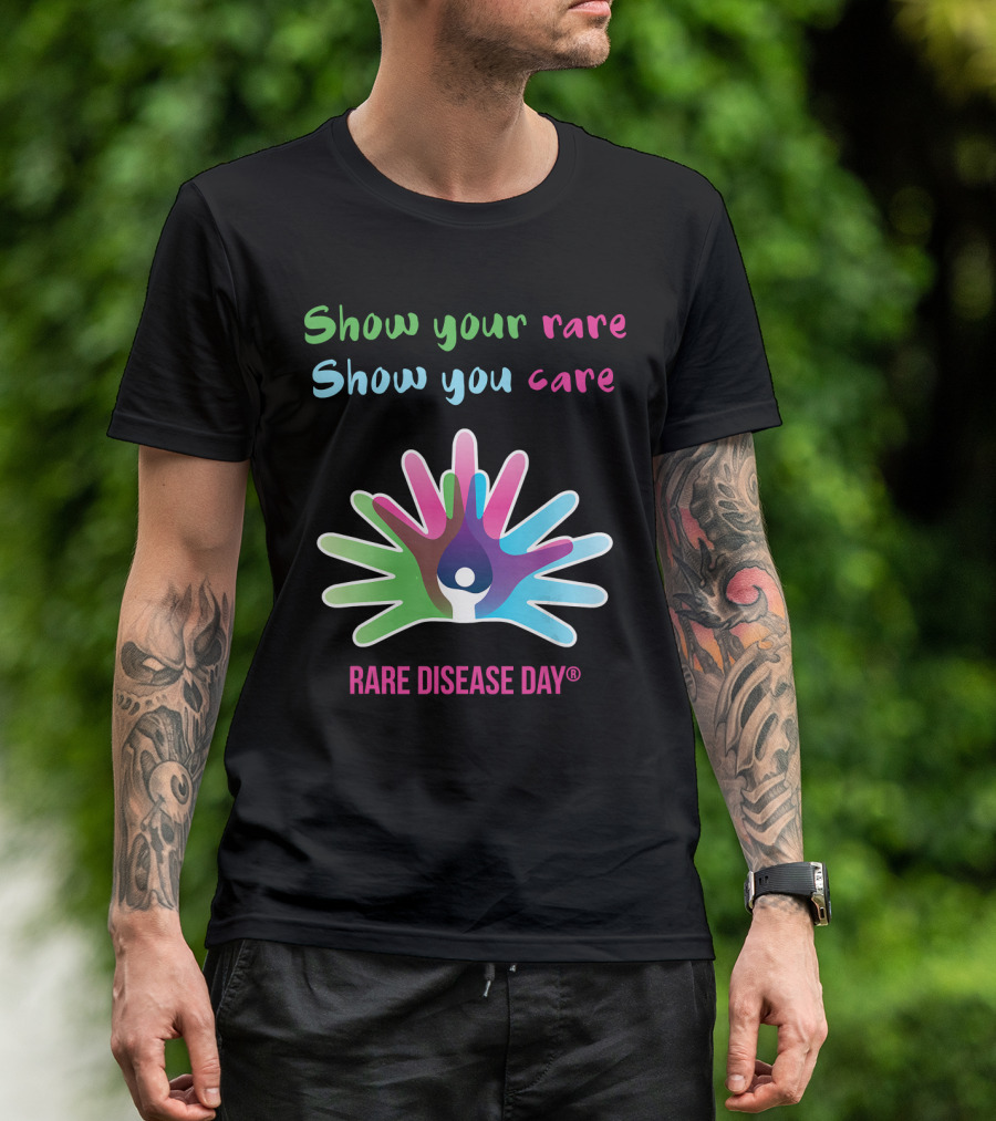 Show Your Rare Show You Care Rare Disease Day Awareness T-Shirt