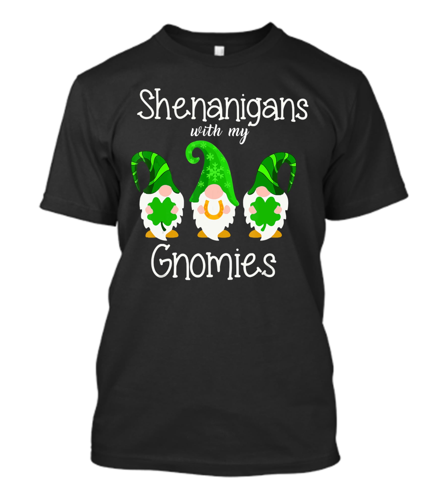 Shamrock Gnome Shenanigans With My Gnomies Clover Fun T-Shirt