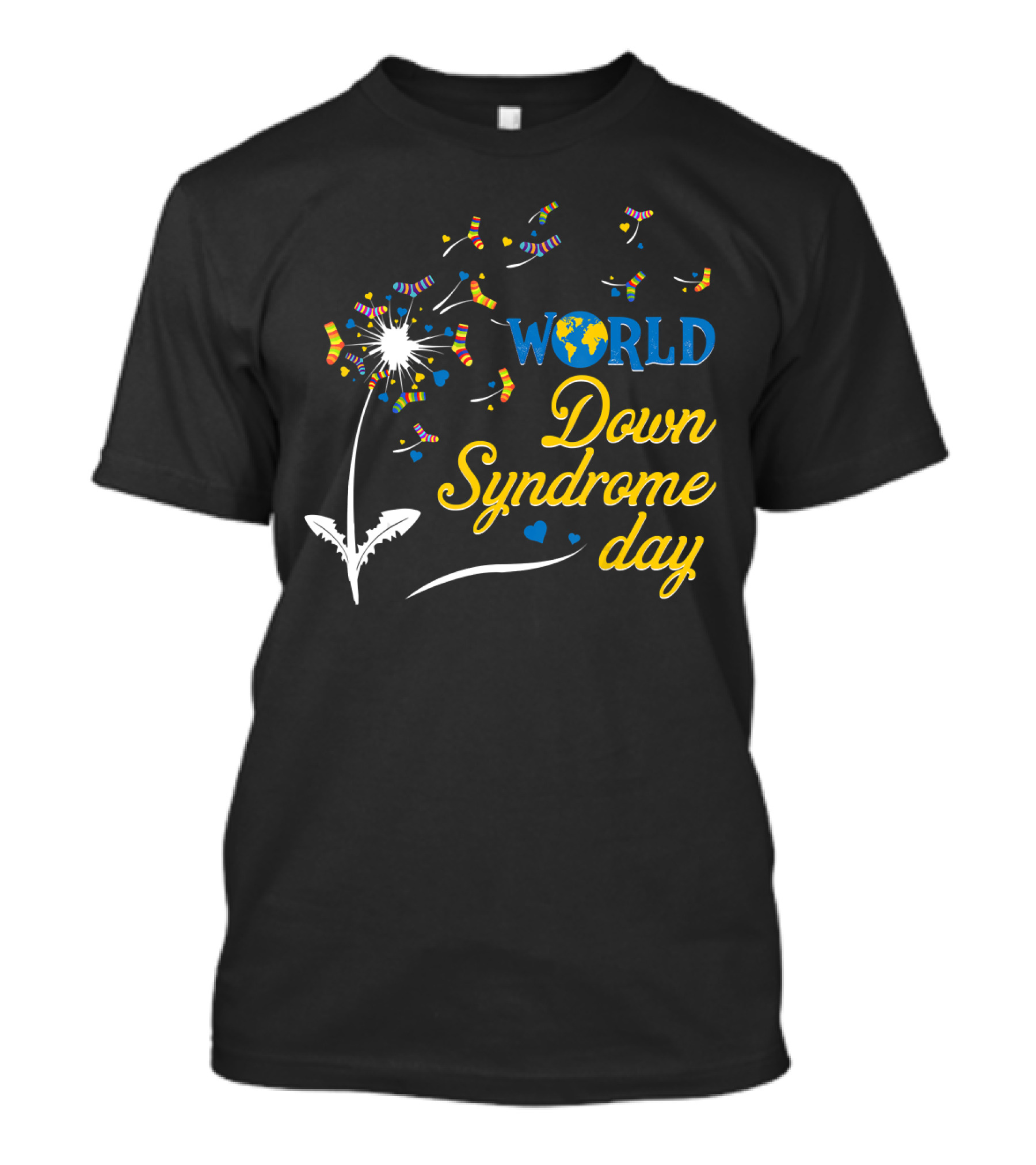 World Down Syndrome Day Dandelion Socks T-Shirt