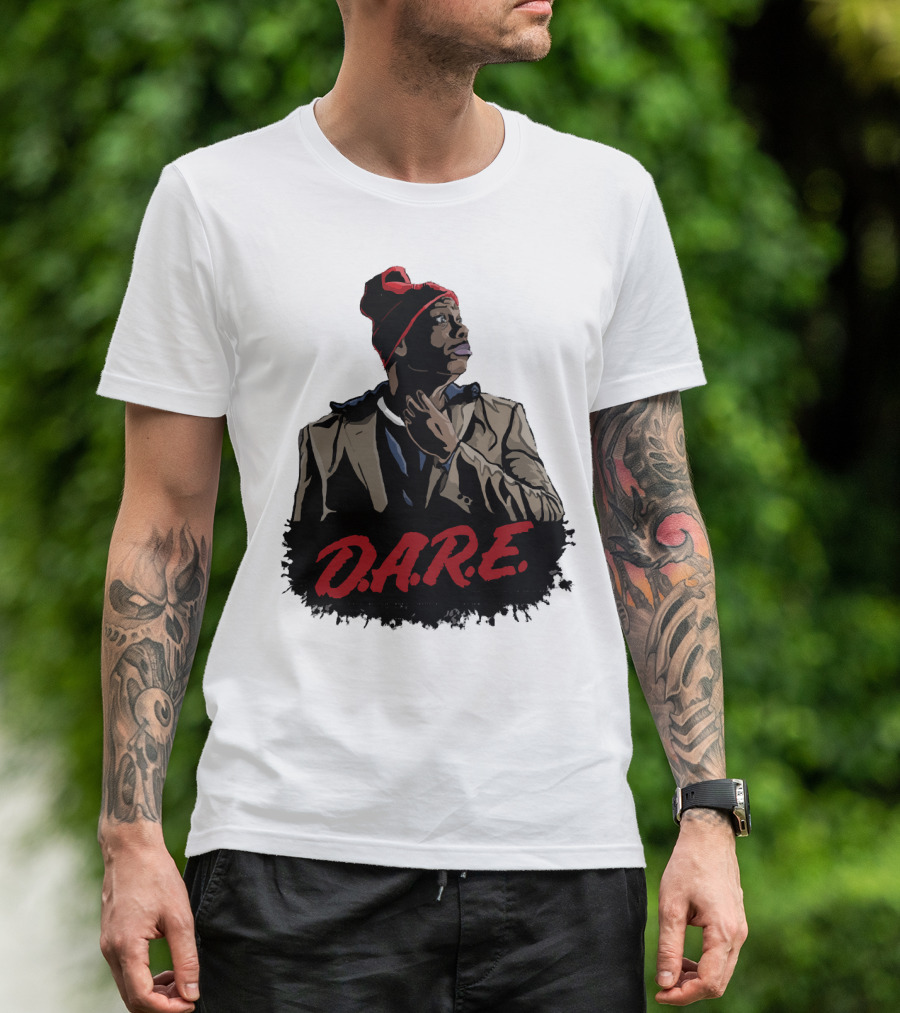 D.A.R.E Iconic Style Streetwear Beanie And Jacket T-Shirt