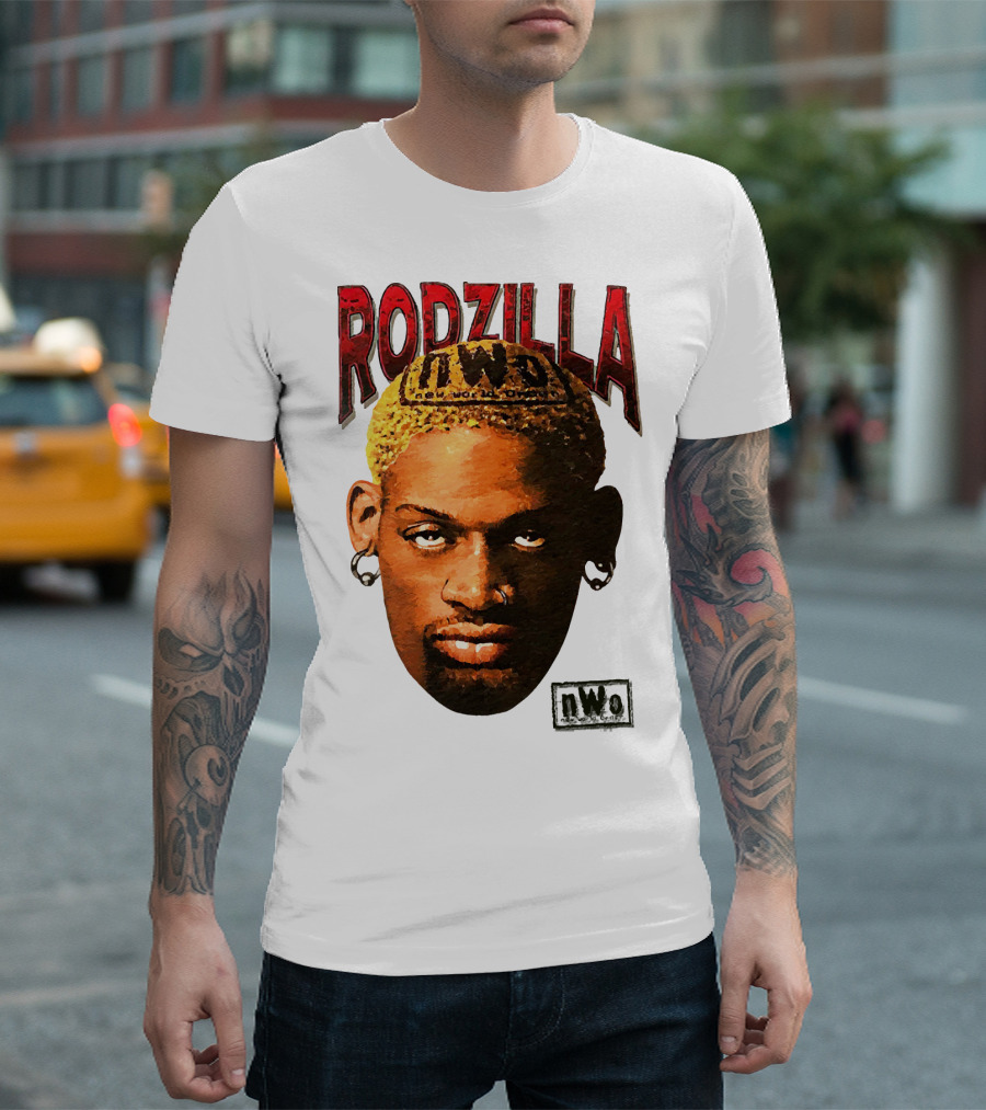 Dennis Rodman Rodzilla NWo Wrestling Legend The Worm T-Shirt