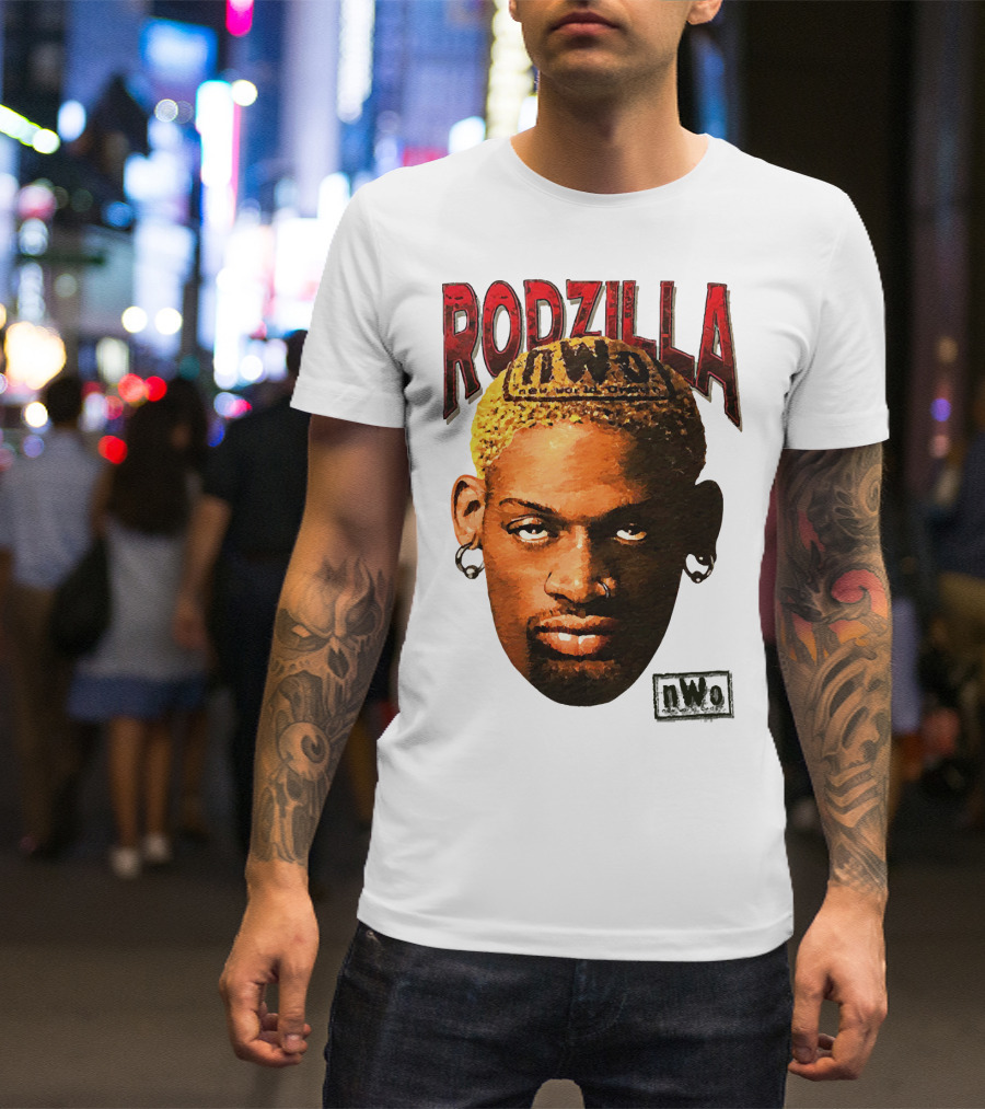 Dennis Rodman Rodzilla NWo Wrestling Legend The Worm T-Shirt