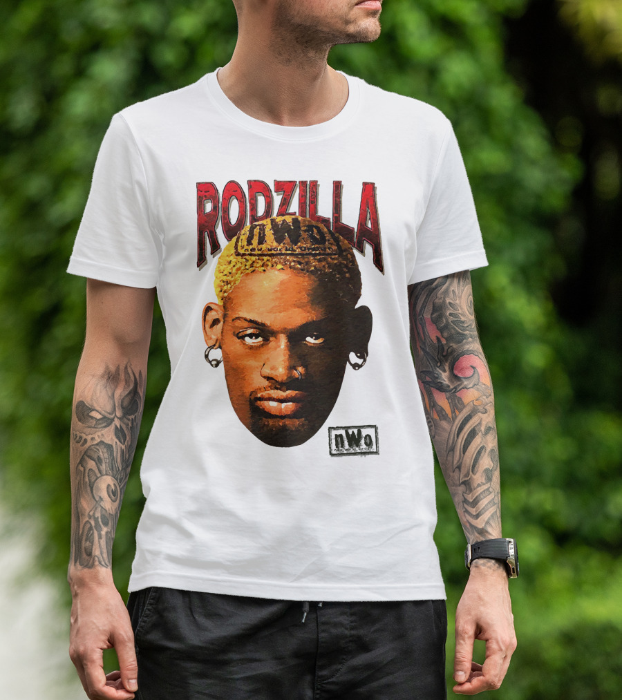 Dennis Rodman Rodzilla NWo Wrestling Legend The Worm T-Shirt