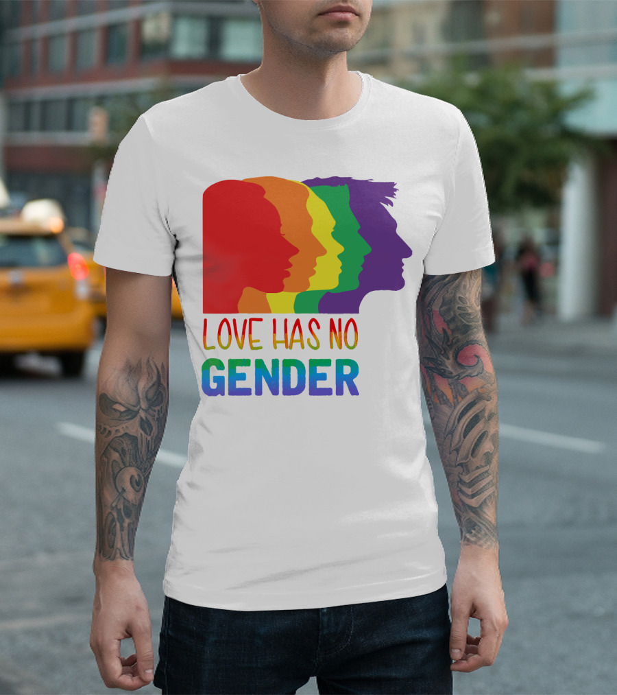 LOVE HAS NO GENDER Unconditional Love Multicolor T-Shirt