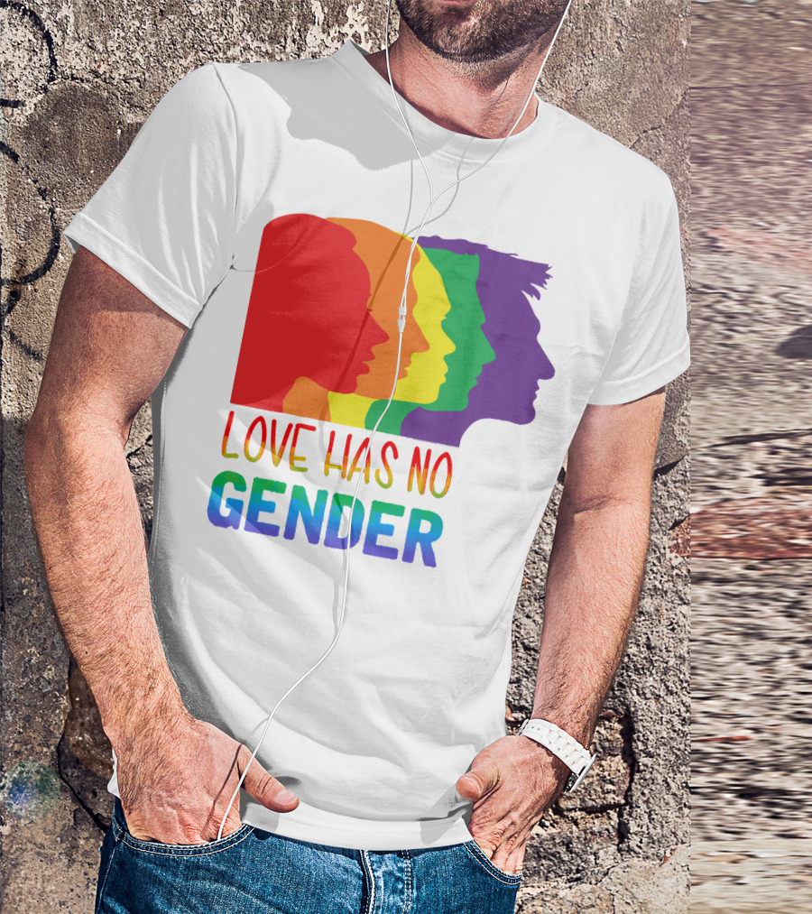 LOVE HAS NO GENDER Unconditional Love Multicolor T-Shirt