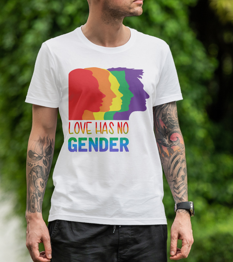 LOVE HAS NO GENDER Unconditional Love Multicolor T-Shirt