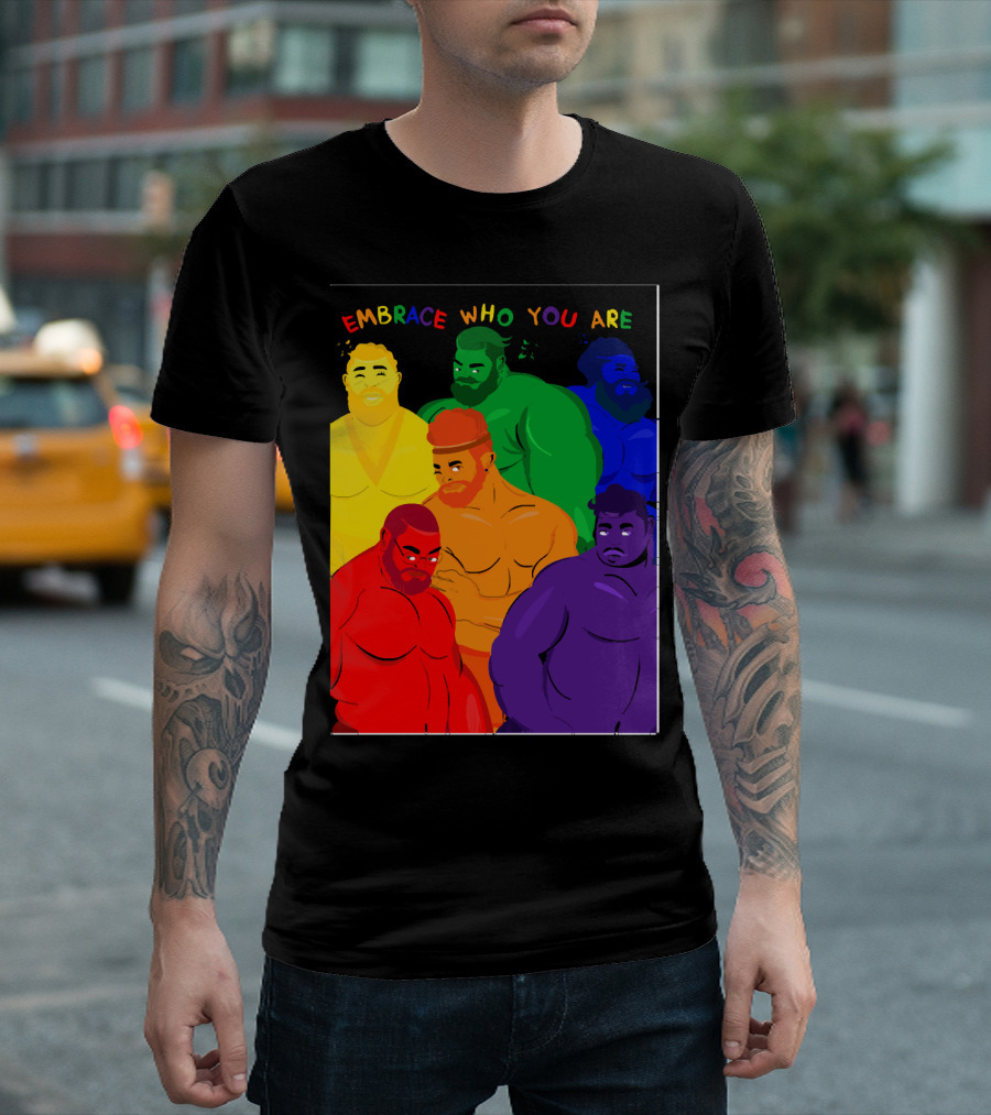 EMBRACE WHO YOU ARE Rainbow Body Diversity T-Shirt