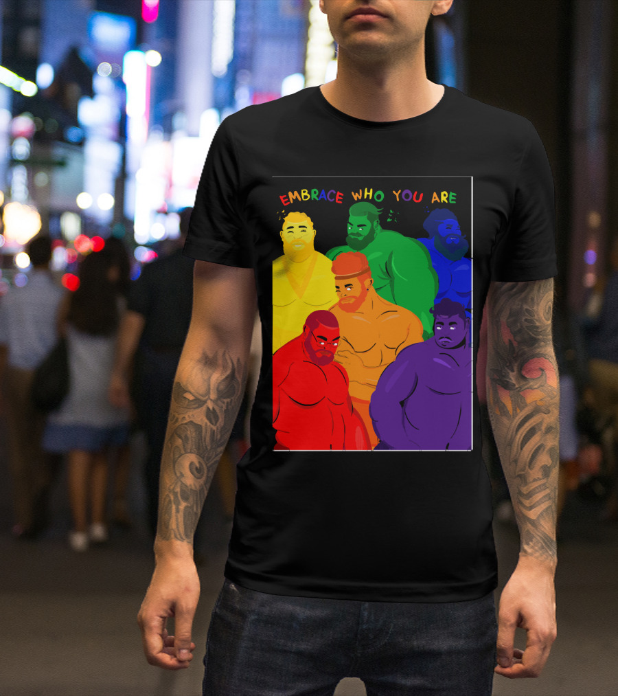 EMBRACE WHO YOU ARE Rainbow Body Diversity T-Shirt
